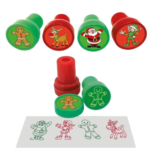 6 Christmas Ink Stamps