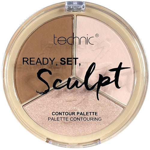 Technic Cosmetics Ready Set Sculpt Contour Palette Fair - Makeup Beauty Contouring Palette
