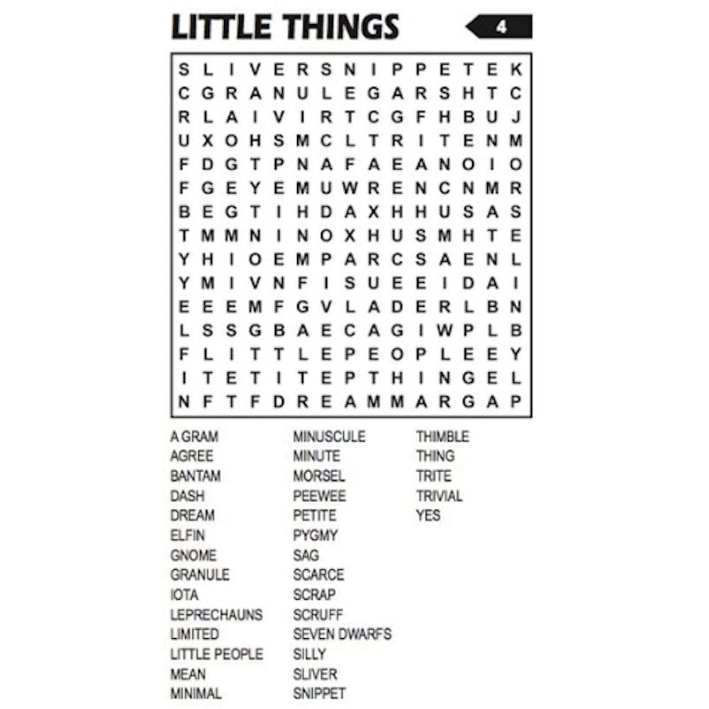 Travel Size Word Search Book - Assorted Convenient Size Entertainment High Quality