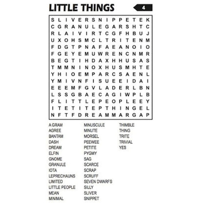 Travel Size Word Search Book - Assorted Convenient Size Entertainment High Quality