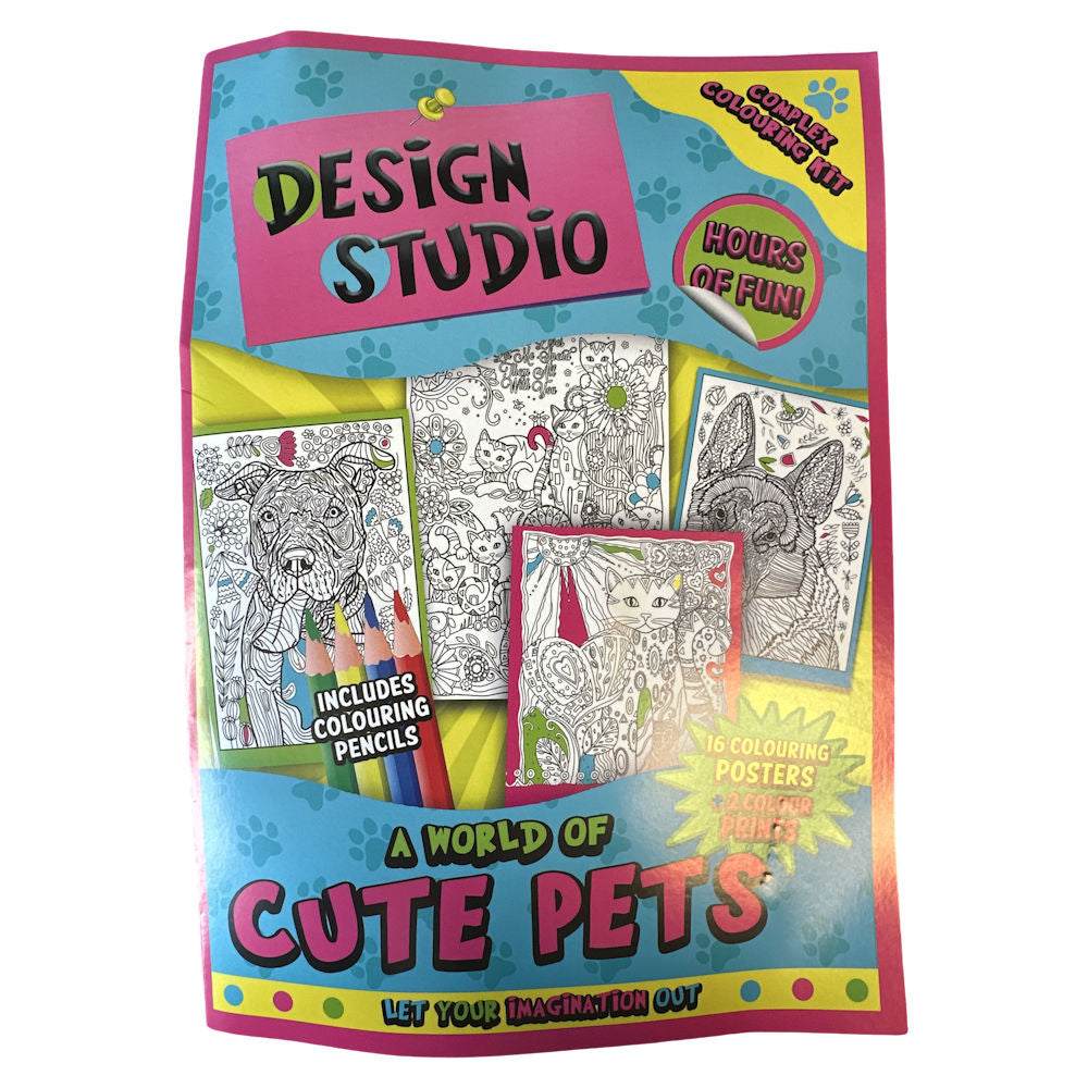 Design Studio Complex Colouring Kit - Cute Pets