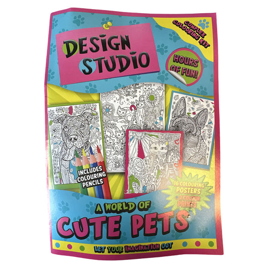 Design Studio Complex Colouring Kit - Cute Pets