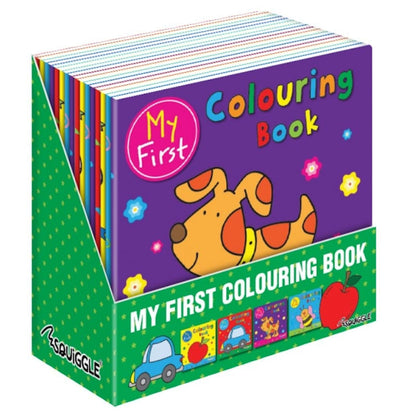 My First Colouring Book - Assorted Simple Designs Fun Young Children High Quality
