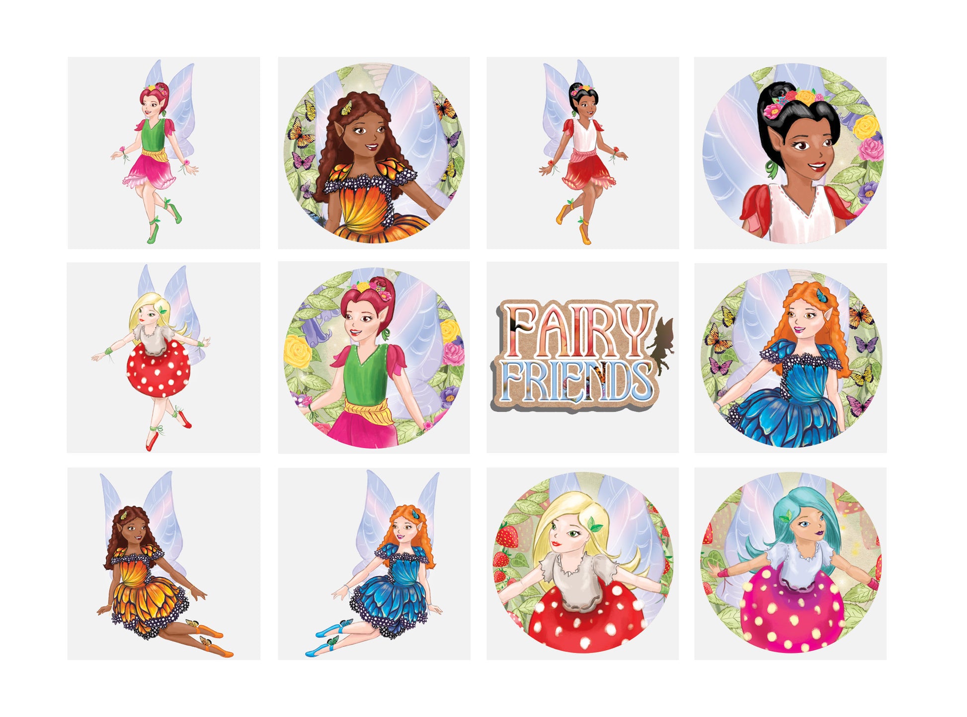 12 Fairy Temporary Tattoos