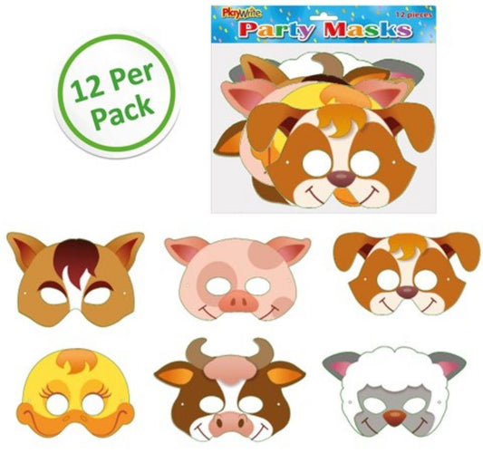 12 Cardboard Farm Masks