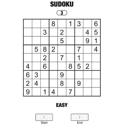 Travel Size Sudoku Book - Assorted Compact Puzzles High Quality