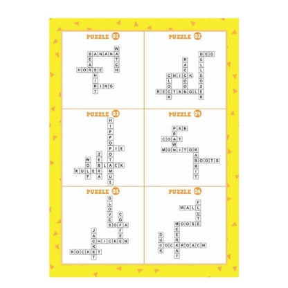 Kids Picture Crossword Puzzle Book - Single Assorted Crossword Puzzles Engaging Children's Entertainment