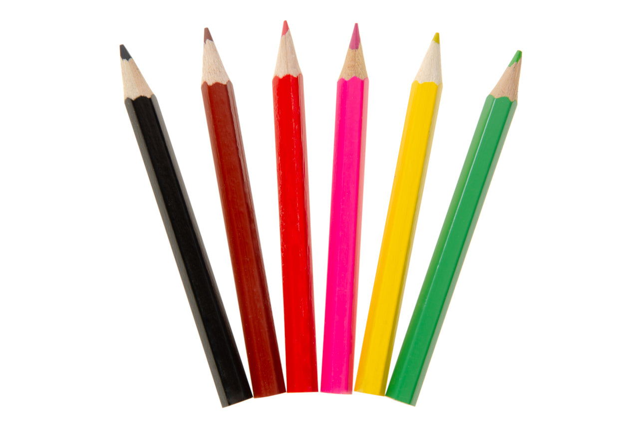 6 Farm Animal Halfsize Colouring Pencils