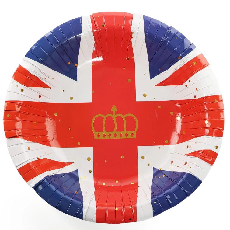 10 Union Jack Small 7.5" Paper Bowls