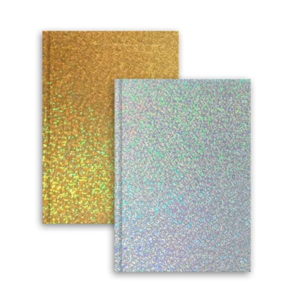 A5 Gold or Silver Holographic Notebook 