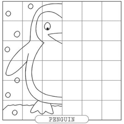 Square Mirror Drawing Activity Book - 24 Pages Creative Drawing Reflective Challenges High Quality Paper Interactive Fun