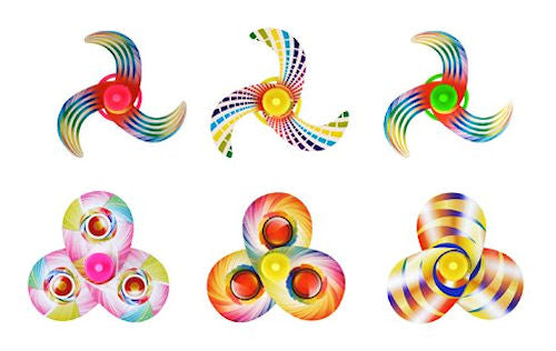 6 Colourful Spinning Tops