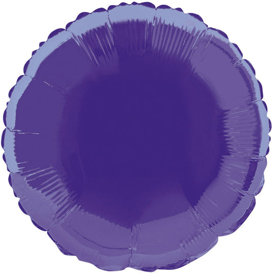 Purple Foil Round Balloon