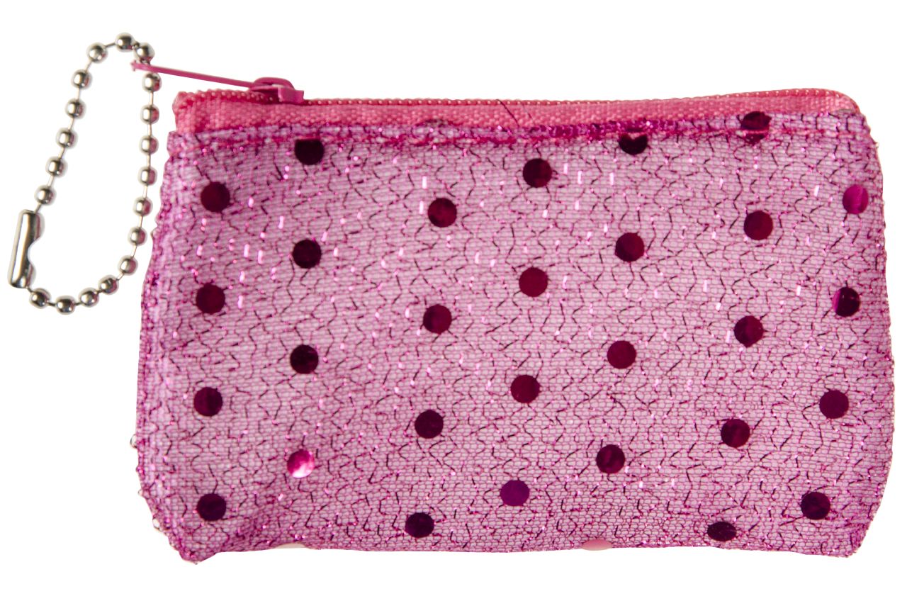 6 Rectangular Mini Glitter Purses