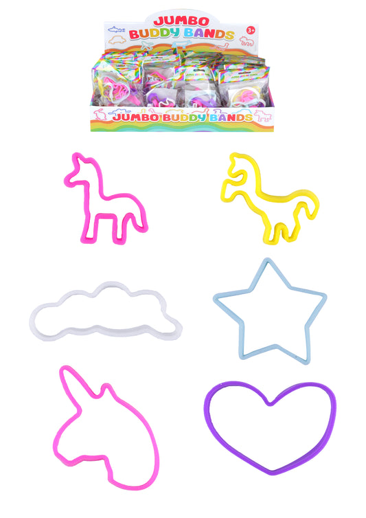 6 Jumbo Unicorn Bands