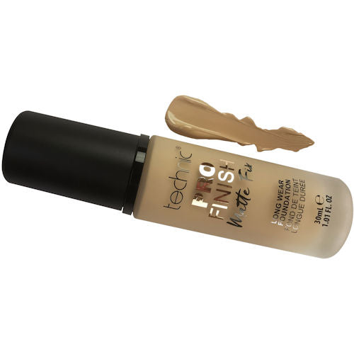 Technic Cosmetics Pro Finish Matte Foundation No Shine Porcelain - Makeup Beauty Matte Finish Foundation