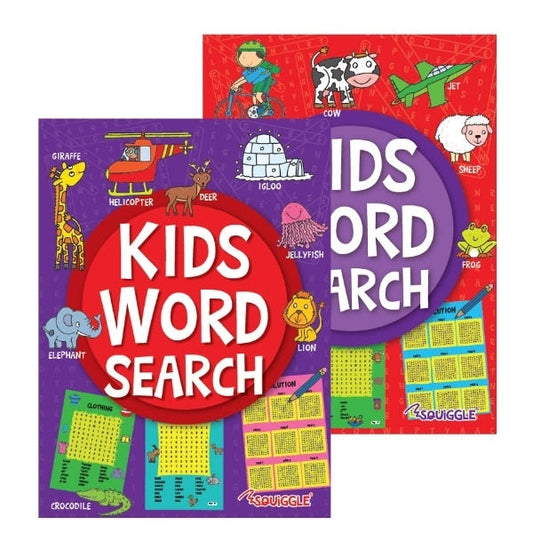 Kids Word Search Puzzle Book - Single Assorted Engaging Word Search Puzzles Children's Entertainment