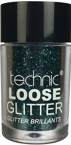 Technic Cosmetics Loose Glitter Sarasota Shore Green - Ultra-Fine Sparkle Long-Lasting Easy Application Versatile Use