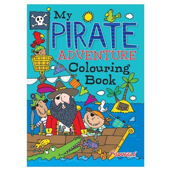 Pirates or Knights Colouring Book