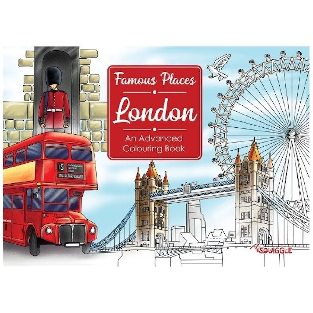 A4 Famous Places Advanced Colouring Book - Landmarks Destinations High Quality Relaxing Art Therapy