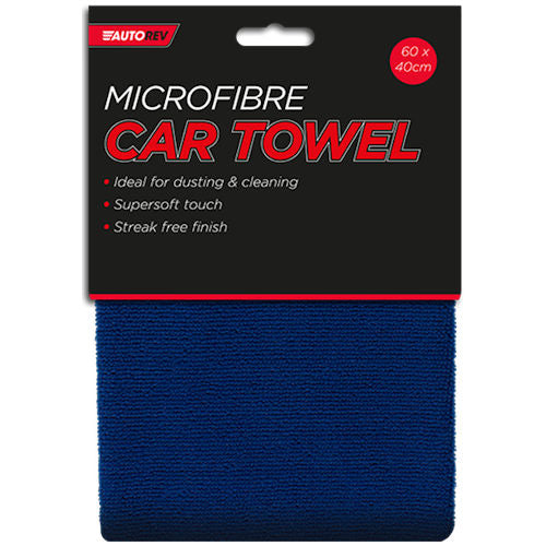 Microfibre Car Towel 60cm x 40cm - Absorbent Cloth for Car Cleaning and Detailing