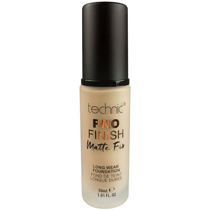 Technic Cosmetics Pro Finish Matte Foundation No Shine Porcelain - Makeup Beauty Matte Finish Foundation