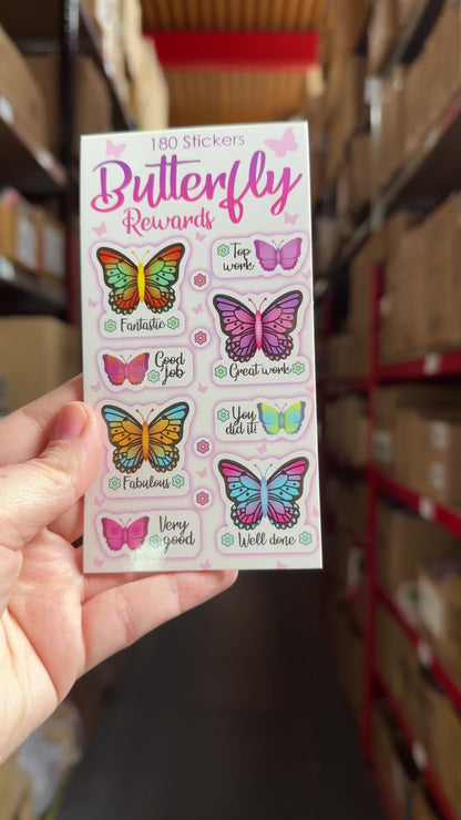 Butterfly Sticker Book - 240 Stickers Fun Designs Reward Stickers Kids Craft Activity