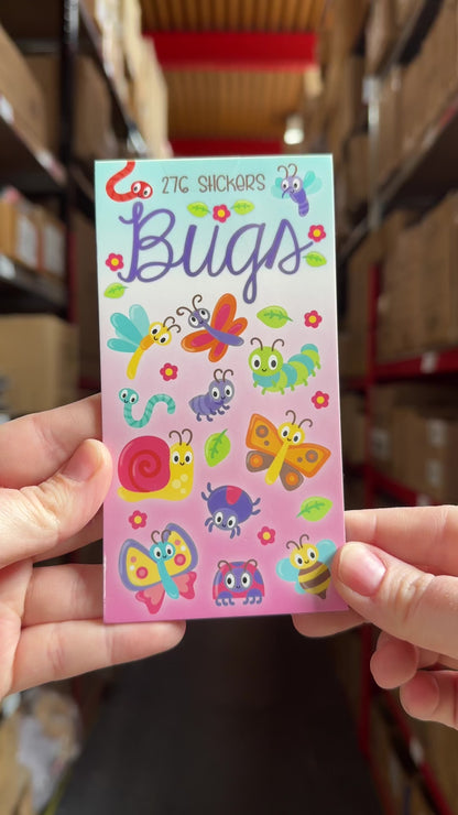 Bugs Sticker Book - 276 Stickers Fun Designs Reward Stickers Kids Craft Activity