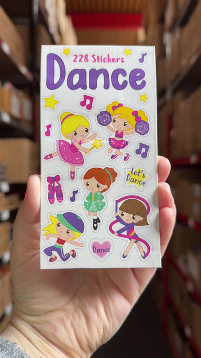 Dance Sticker Book - 228 Stickers Fun Designs Reward Stickers Kids Craft Activity