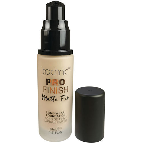 Technic Cosmetics Pro Finish Matte Foundation No Shine Porcelain - Makeup Beauty Matte Finish Foundation