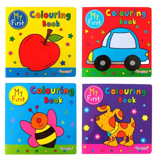 My First Colouring Book - Assorted Simple Designs Fun Young Children High Quality