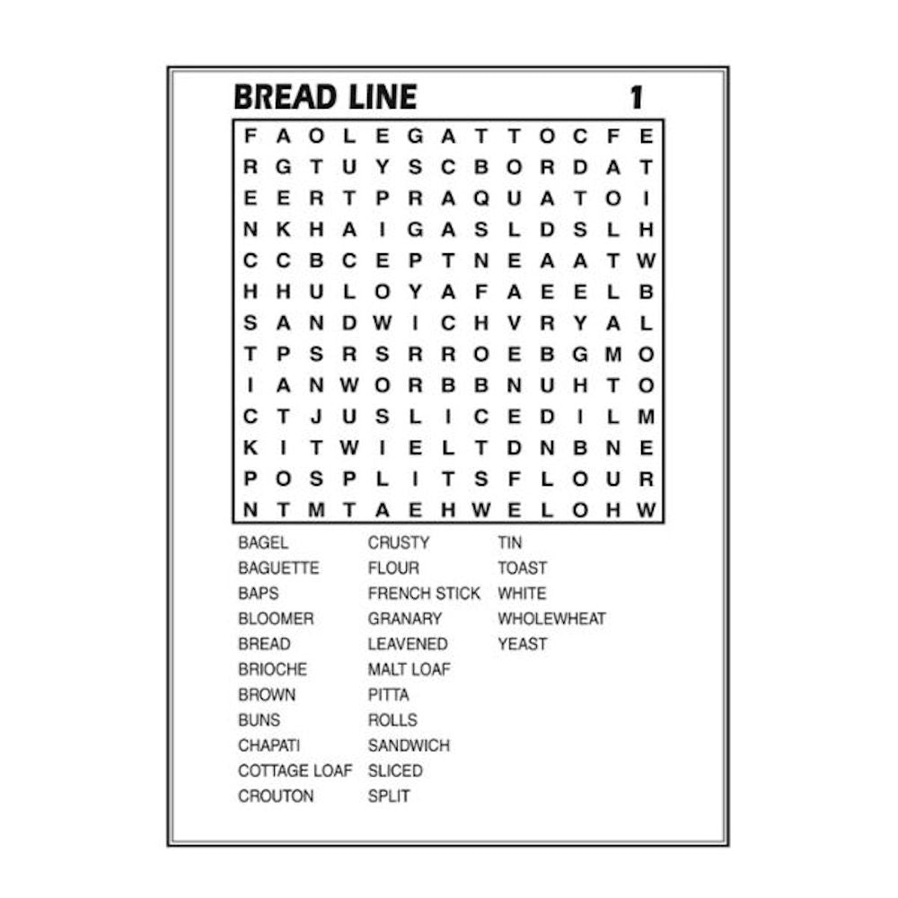 A4 Mega Large Print Word Search Book - Assorted High Quality Paper Relaxing Brain Teasers