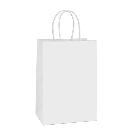 6 White Paper Party Bags