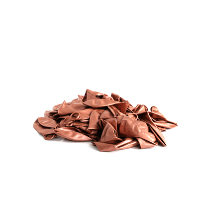 50 Metallic Rose Gold 7" Latex Balloons
