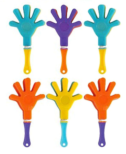 6 Mini Hand Clappers