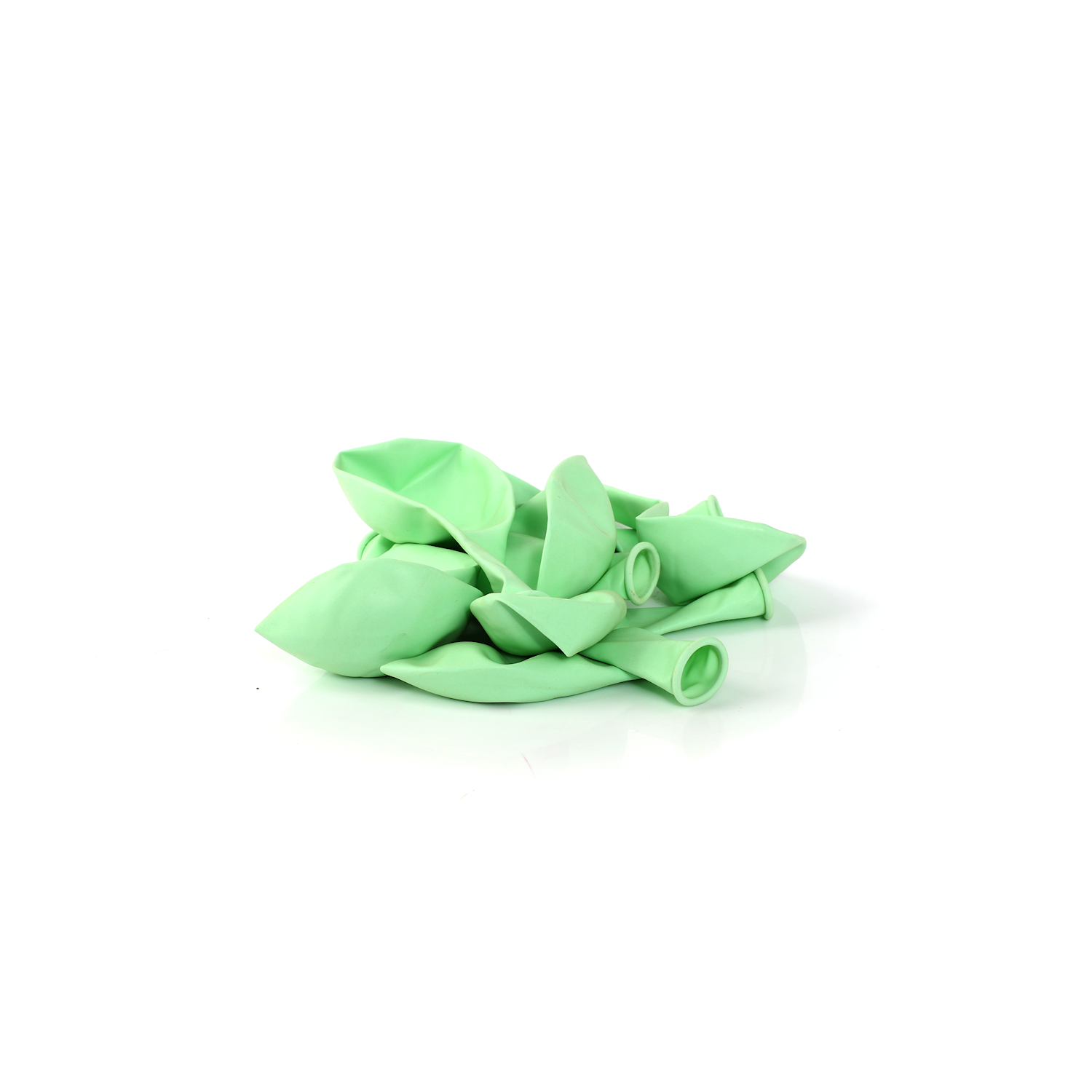 10 Pearlised Lime Green 12" Latex Balloons