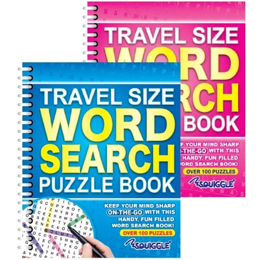 Travel Size Word Search Book - Assorted Convenient Size Entertainment High Quality