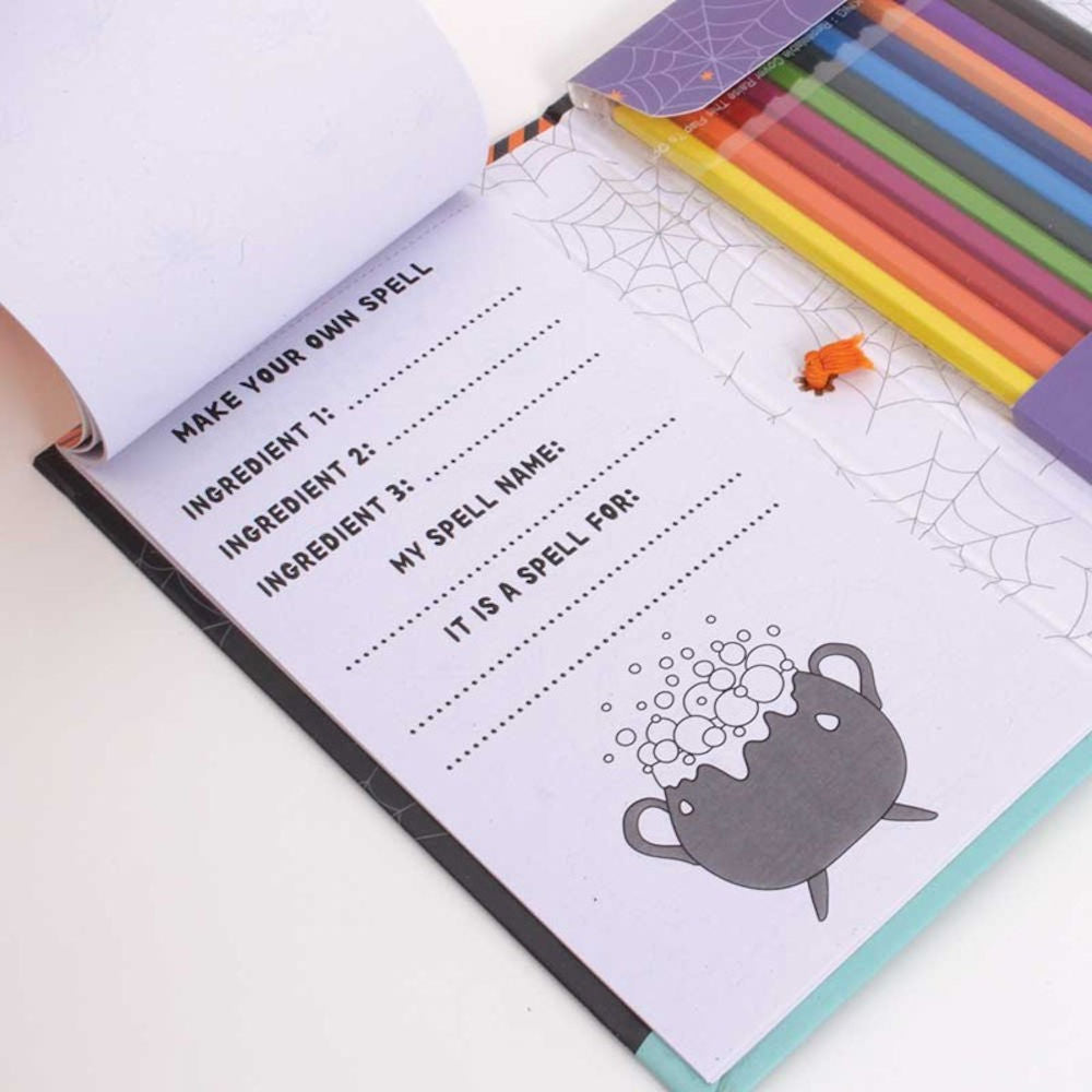 Halloween Activity Travel Set - Portable Fun Kids Craft Spooky Games