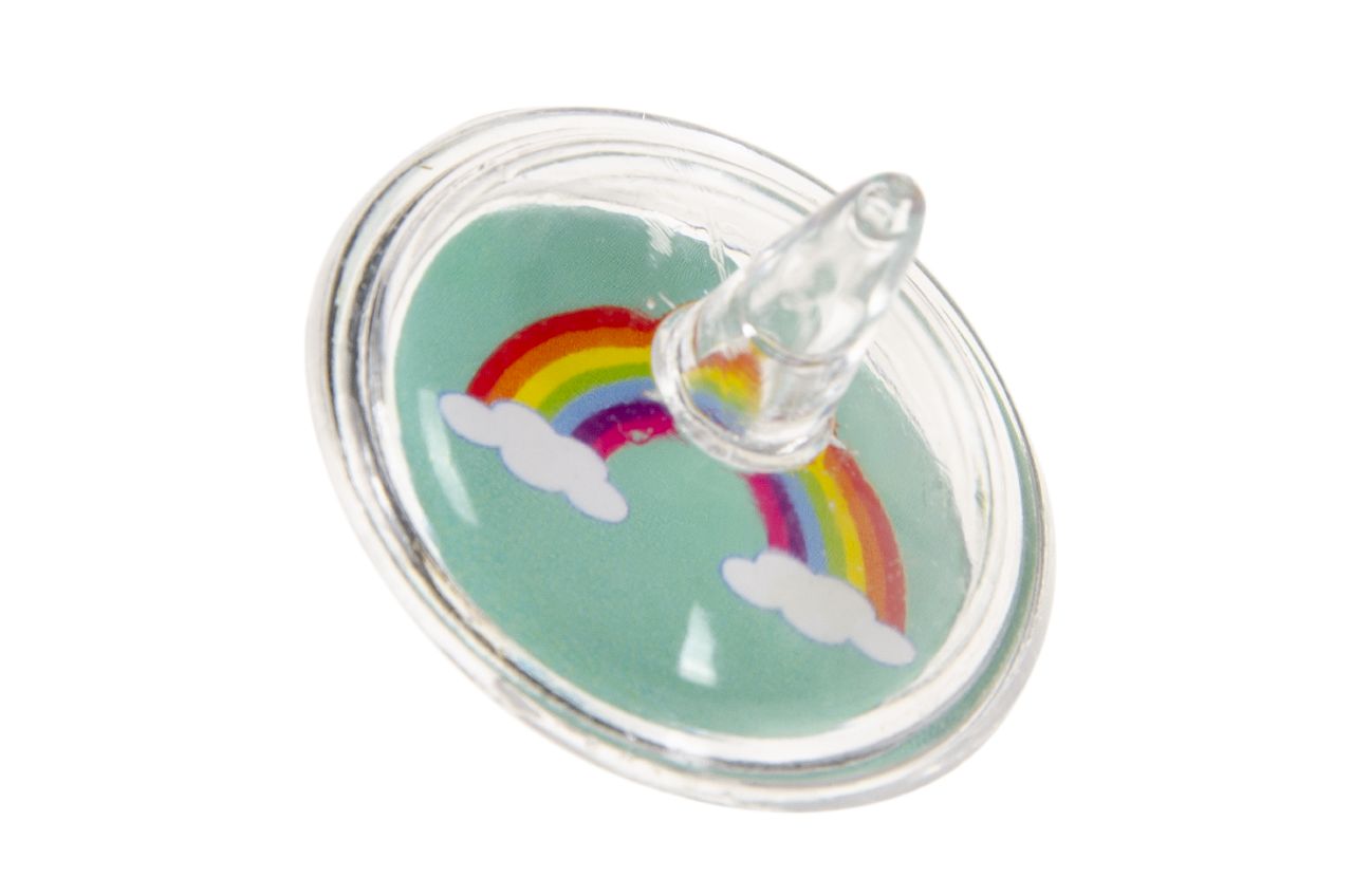 12 Unicorn Spinning Tops