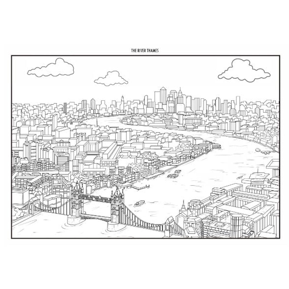 A4 Famous Places Advanced Colouring Book - Landmarks Destinations High Quality Relaxing Art Therapy