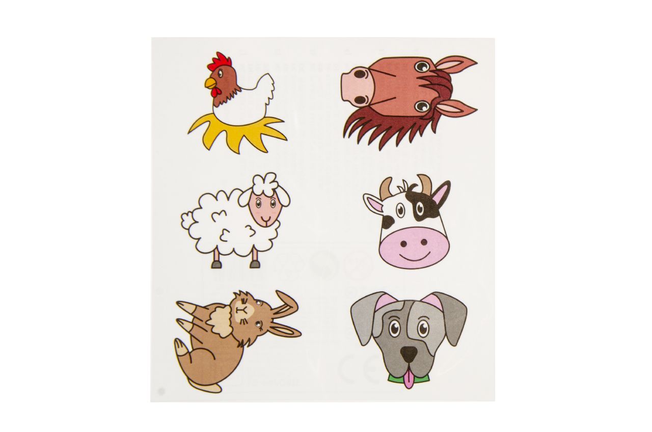 Farm Animal Tattoo Sheet