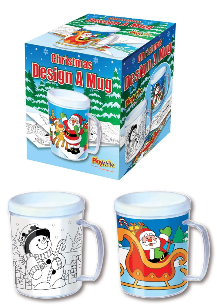 Christmas Colouring Design A Mug