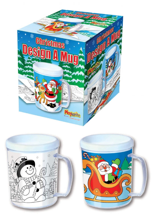 Christmas Colouring Design A Mug