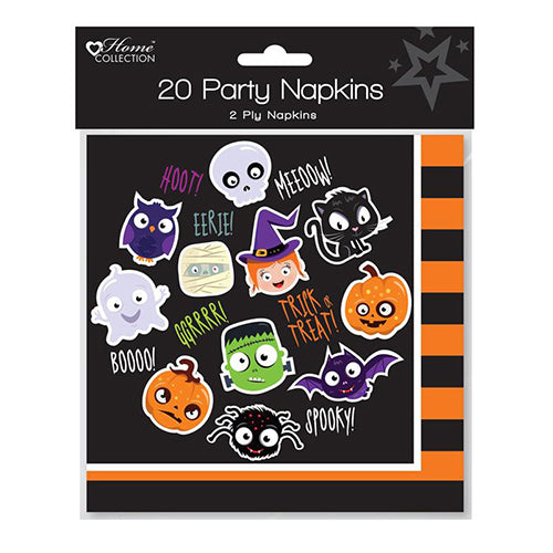 20 Halloween Party Napkins