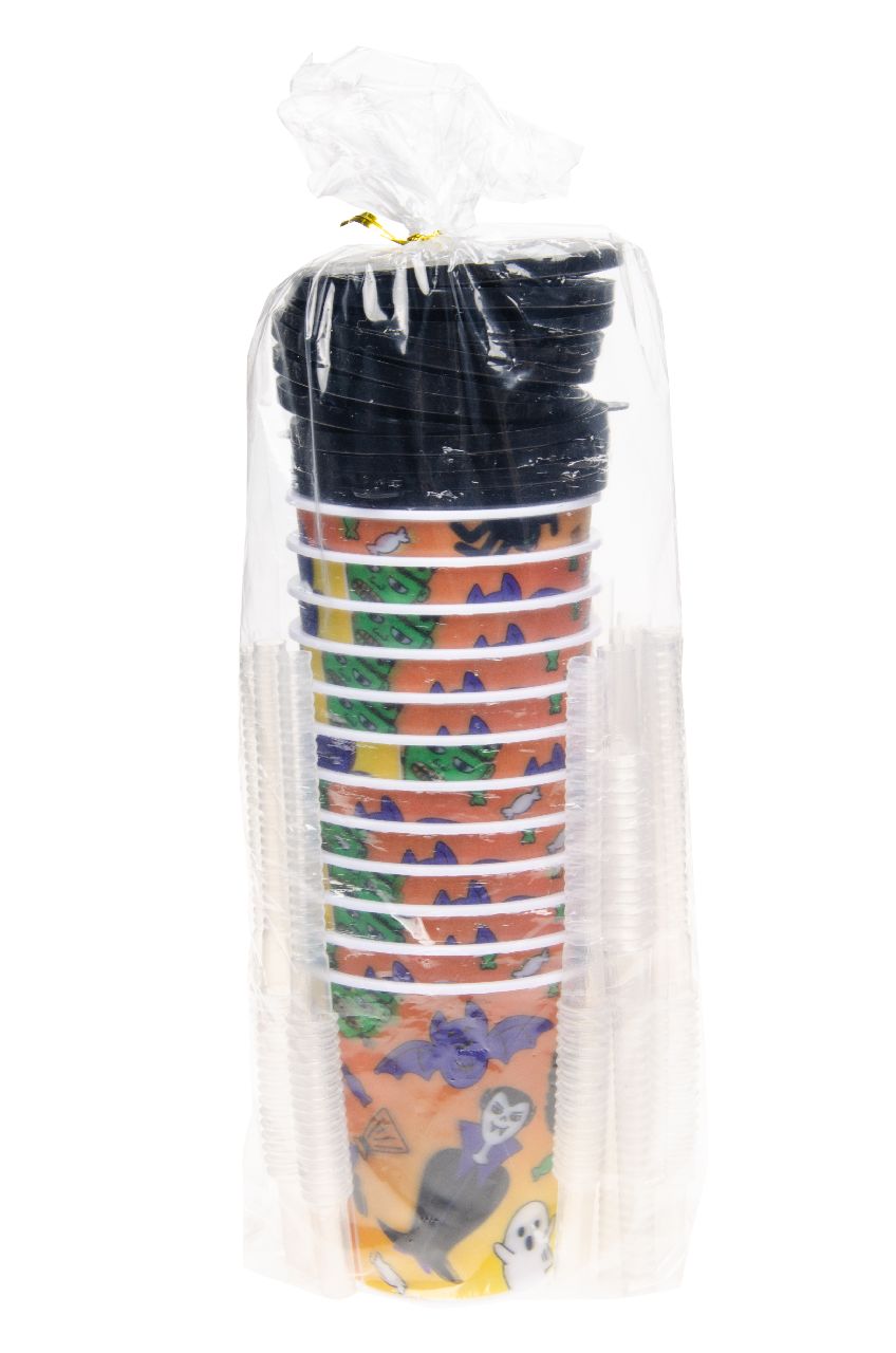 Halloween Reusable Plastic 3D Cup & Straw