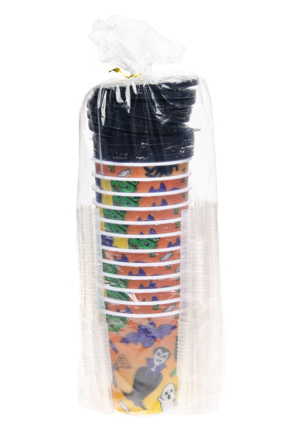 Halloween Reusable Plastic 3D Cup & Straw