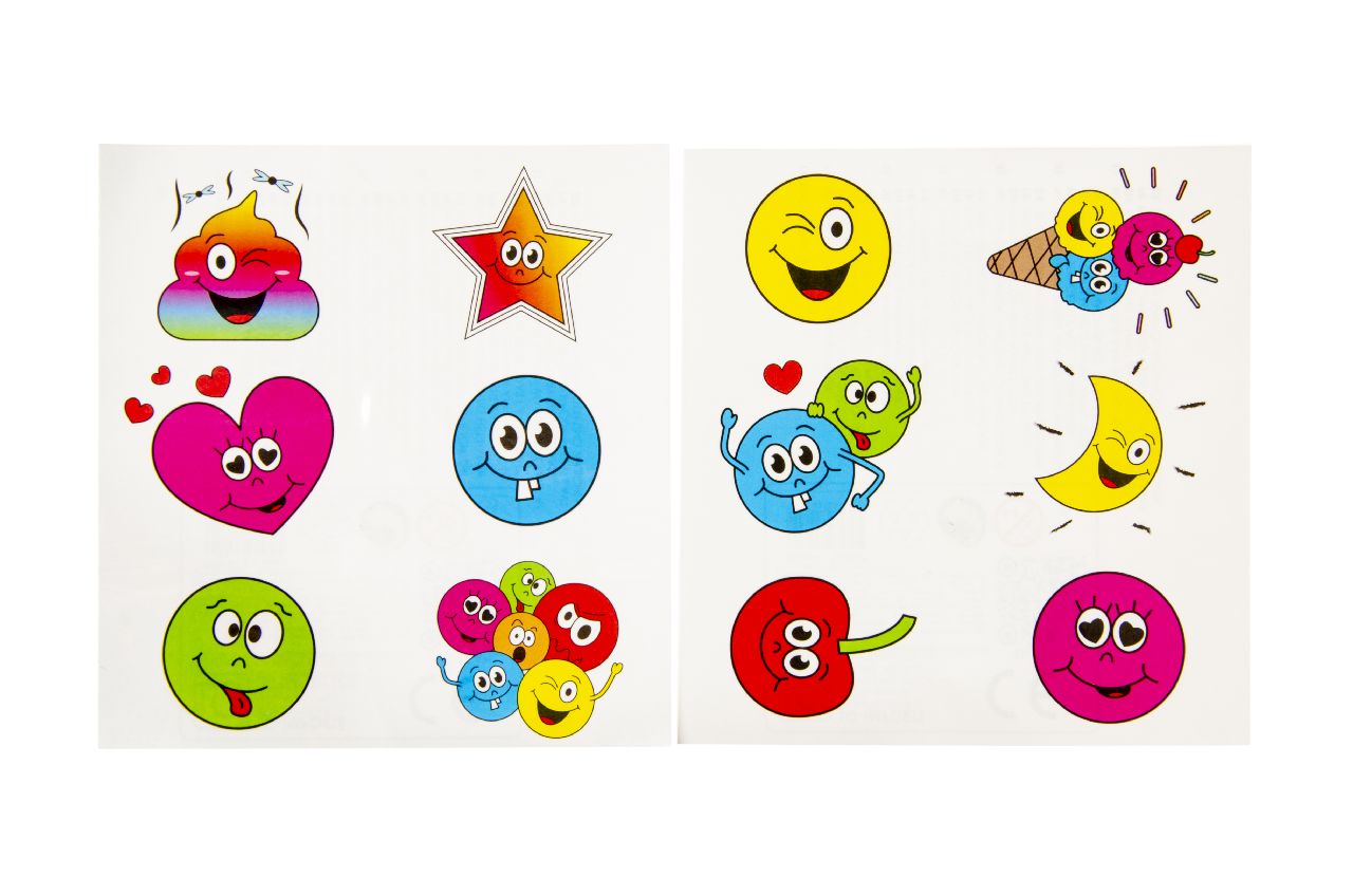 Emoji Tattoo Sheet