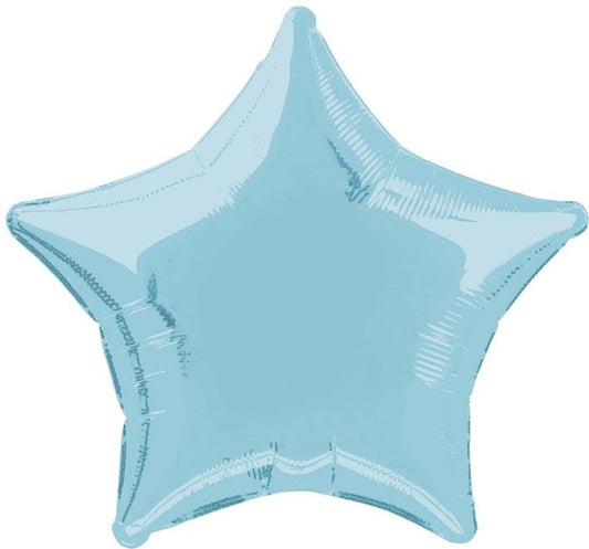 Baby Blue Foil Star Balloon