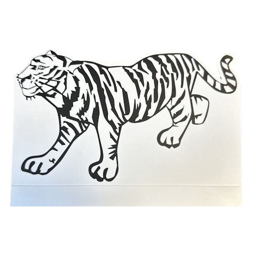 Design Studio Jungle Animals | 7 Die Cuts & Backdrop | 4 Colouring Pencils | Kids