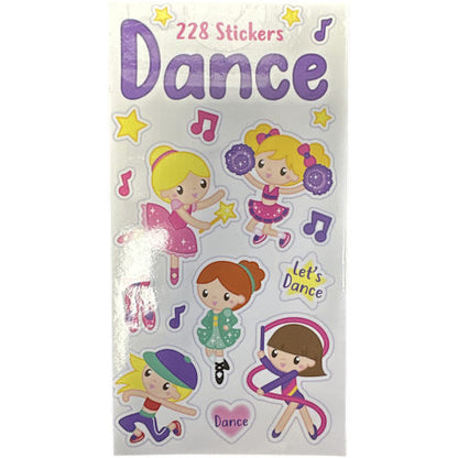 Dance Sticker Book - 228 Stickers Fun Designs Reward Stickers Kids Craft Activity